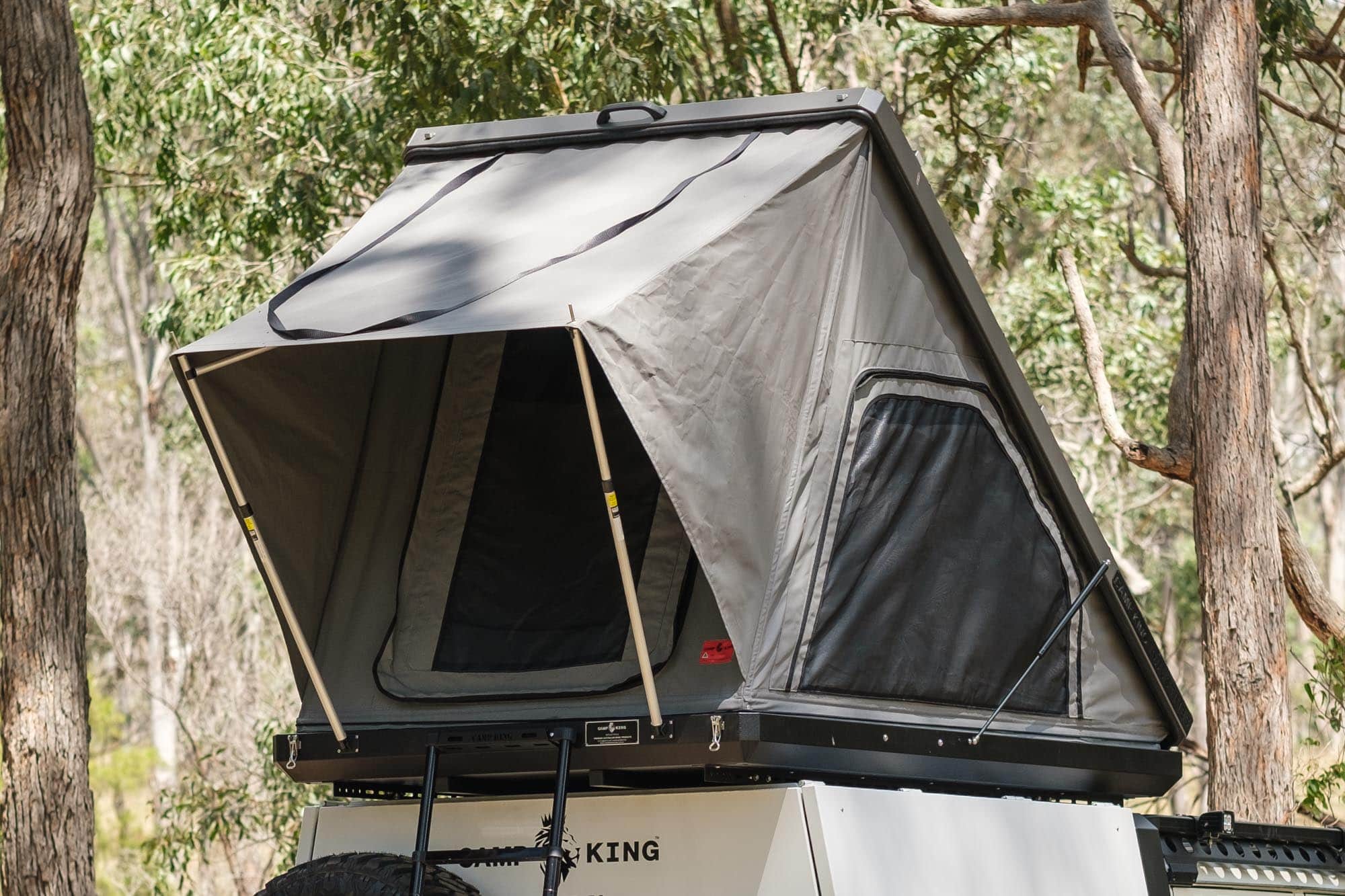 rooftop camping tent Camp King Aluminum Roof Top Tent