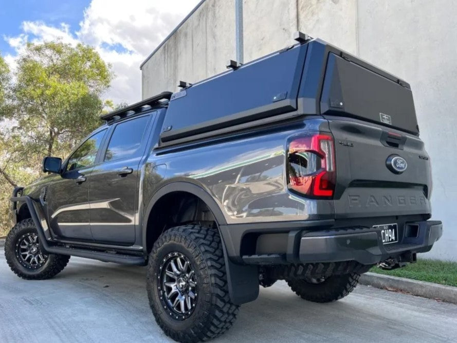 ranger raptor roof tent Camp King Industries Peak Series Canopy Ford Ranger – Rhino Adventure Gear