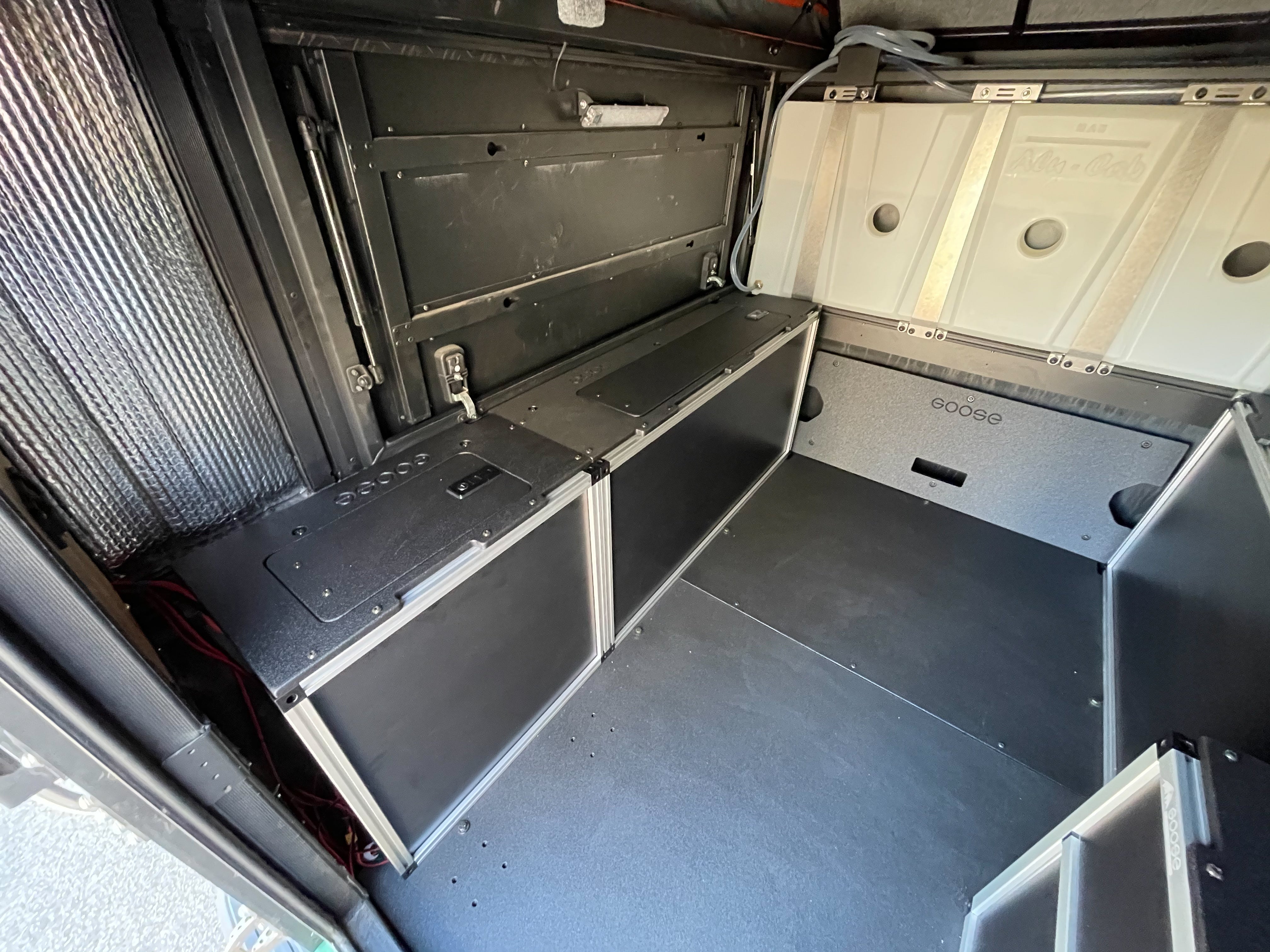 alu cab canopy camper Goose Gear AluCab Canopy Camper V2 - Toyota Tacoma 2005-2023 2nd & 3rd Gen. - Front Utility Module