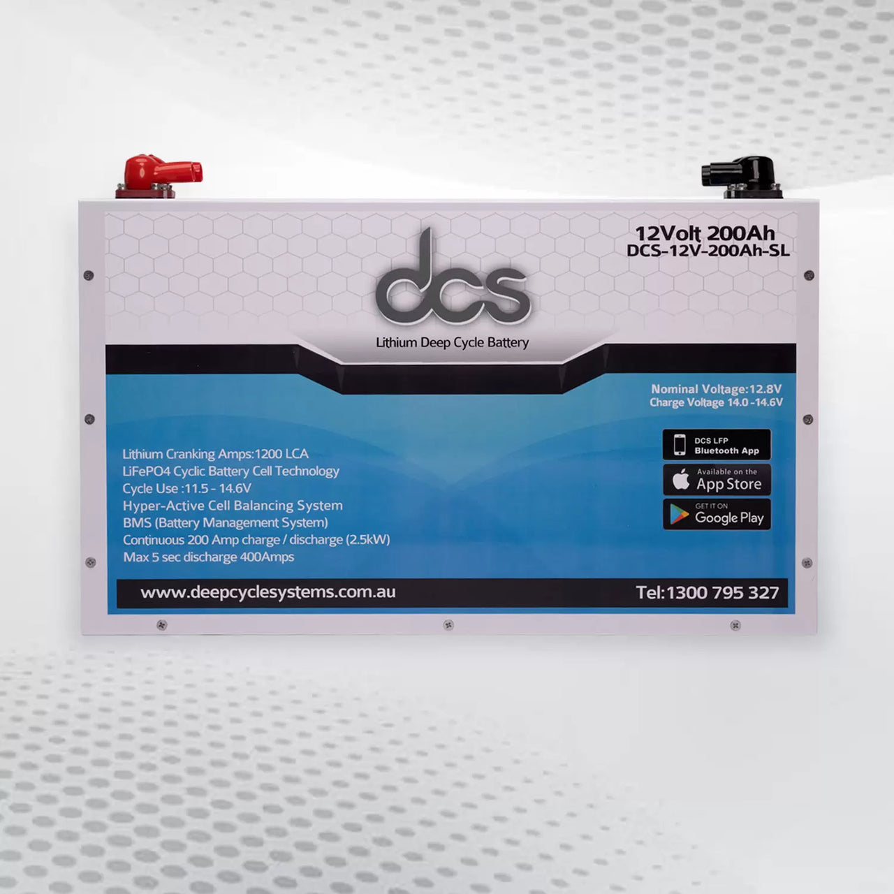 DCS 200AH 12V Slimline Deep Cycle Lithium (LiFePo4) Battery (1st Gen)