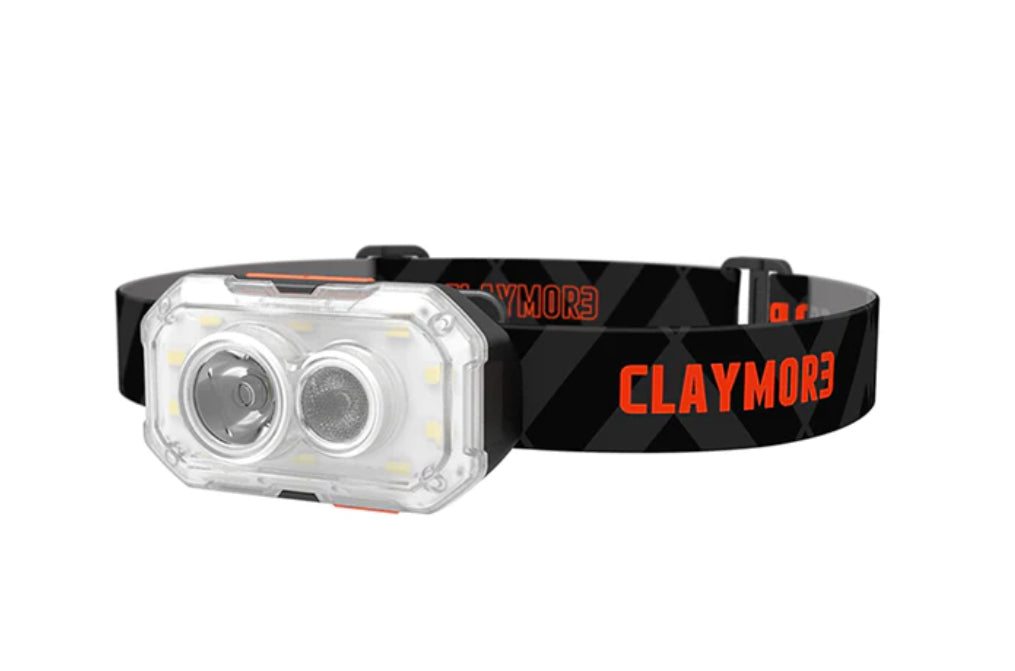 CLAYMORE HEADY+ Rechargeable Headlamp Black Diffused Red Light
