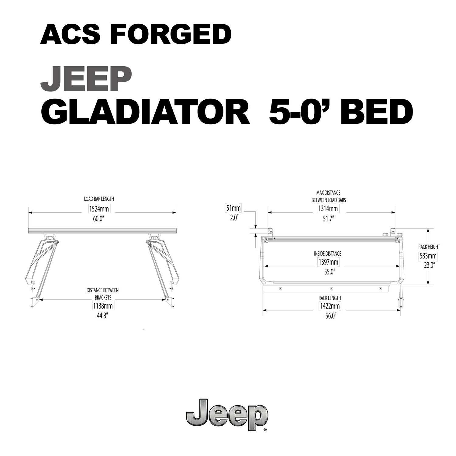 Leitner Designs Forged Active Cargo System Jeep Gladiator