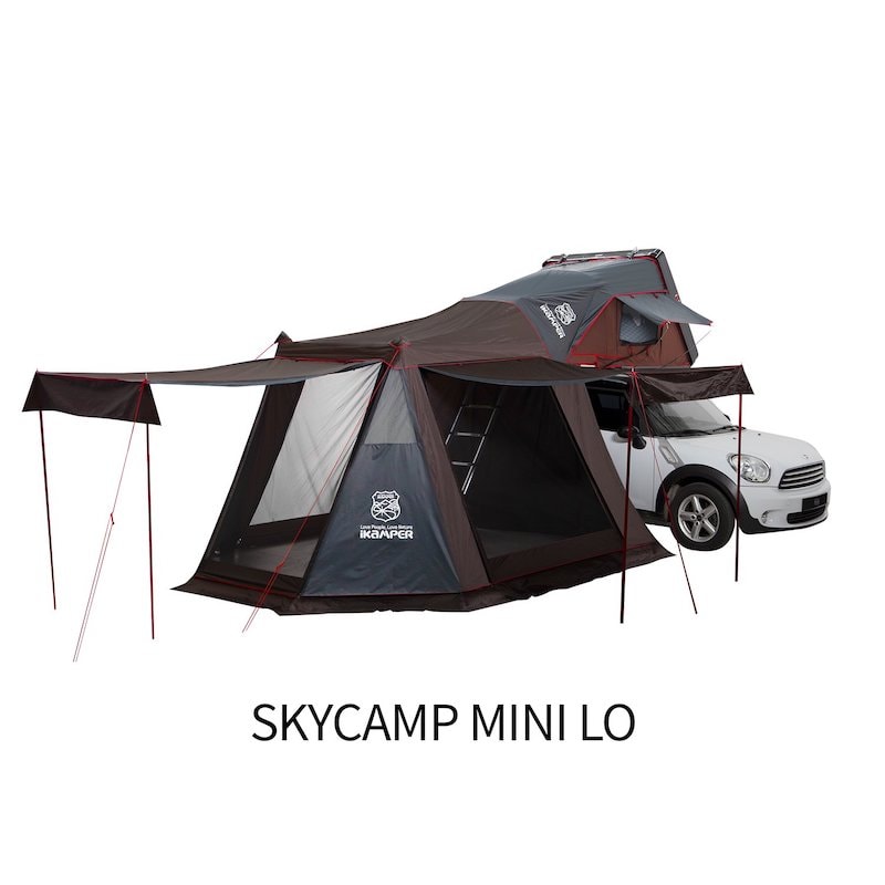 iKamper Skycamp Mini Annex LO model shown with Mini Cooper