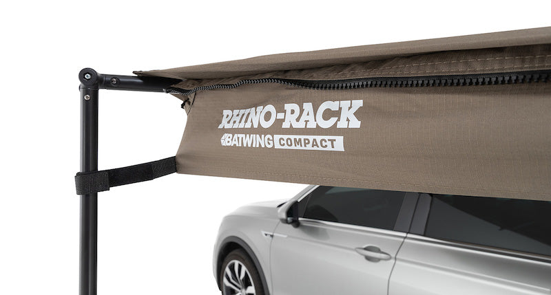 Left Side Mounted Rhino-Rack Batwing Compact Awning- logo detail