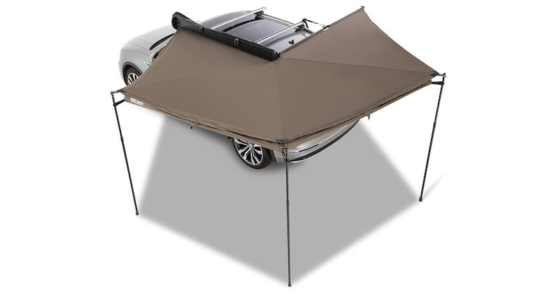 Left Side Mounted Rhino-Rack Batwing Compact Awning- overhead view