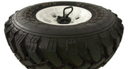 Rhino Rack Spare Wheel Holder shown with spare tire mounted to roof rack