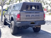 RLD Design Stainless Steel Canopy on gray RAM 2500 HD shown from rear