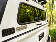 Detail of precision fit RLD canopy on toyota tacoma