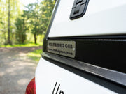 Detail of rear fitment of Toyota Tacoma cap by RLD Design