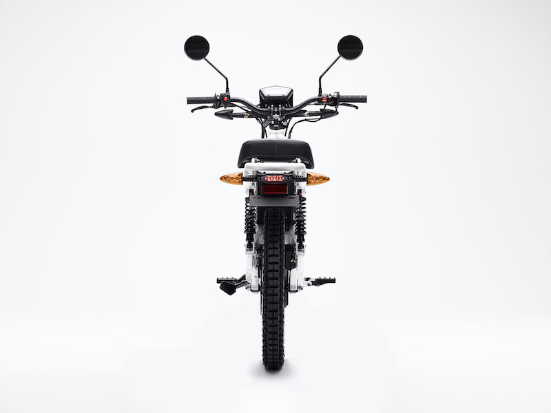 Ubco 2x2 2018 street-legal off-road electric adventure bike available at Rhino Adventure Gear- back view