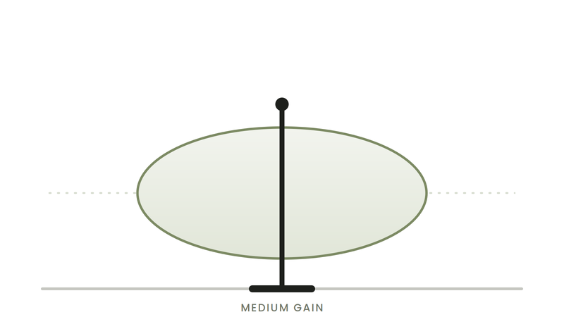 4 dBi Mid gain