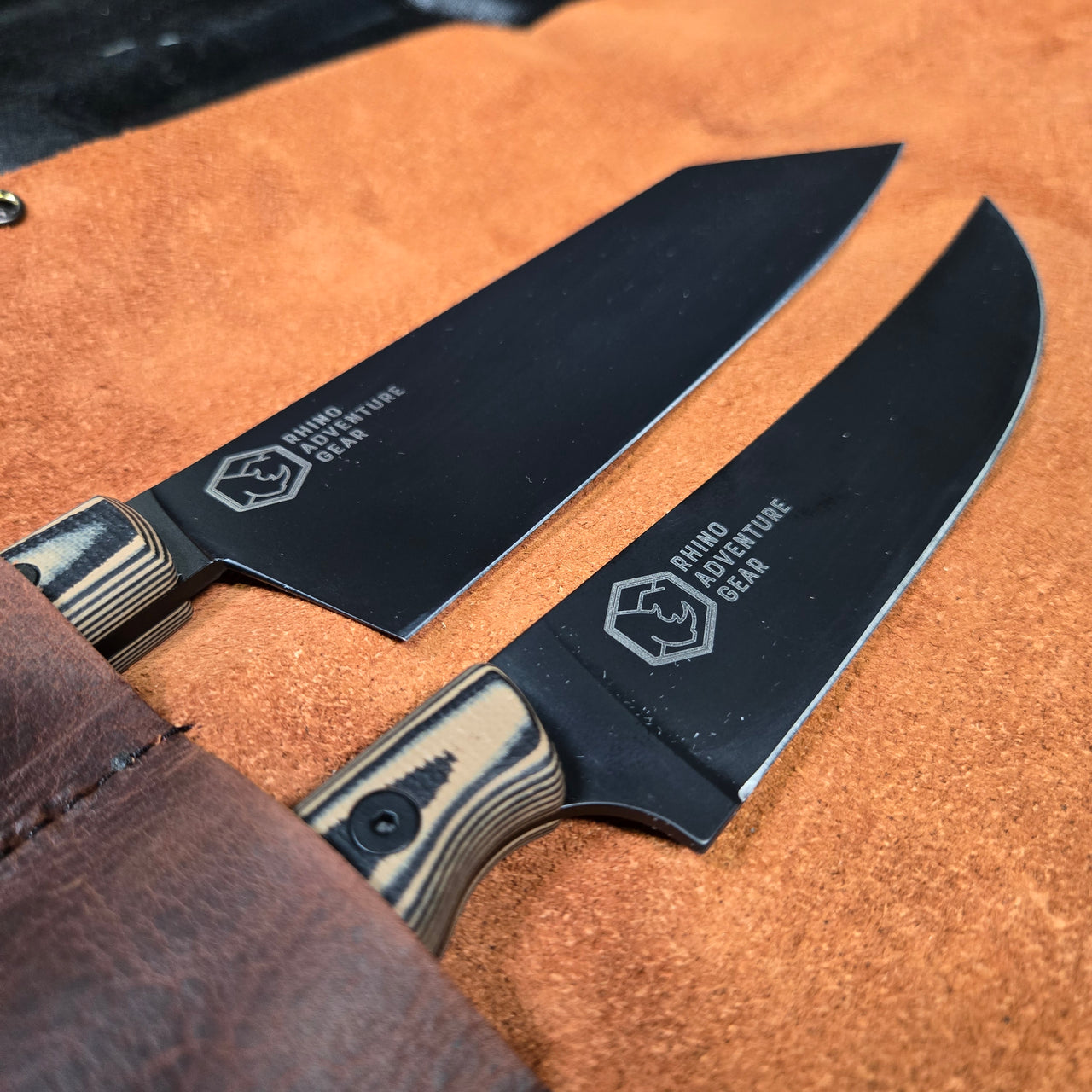 Leucadia Blade Co. Chef Knife Set - Bunka + Barracuda - Rhino Limited Edition