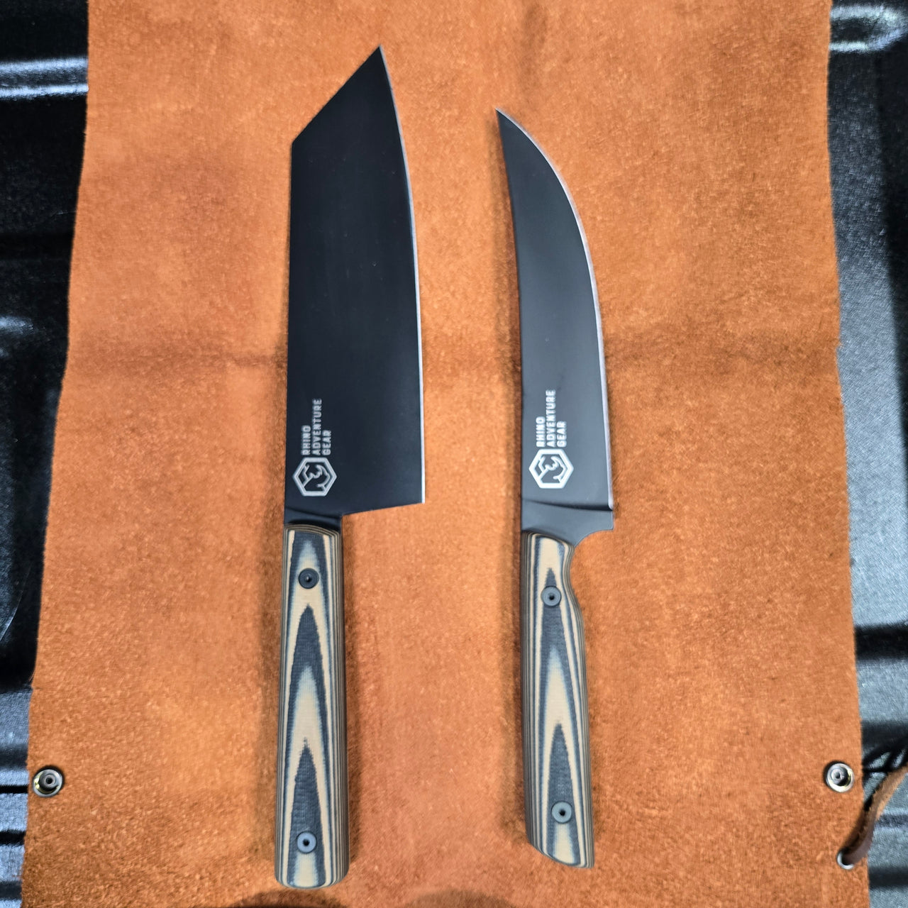 Leucadia Blade Co. Chef Knife Set - Bunka + Barracuda - Rhino Limited Edition