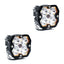 BAJA DESIGNS Squadron 2.0 Sport Black LED Auxiliary Light Pod Pair - Universal