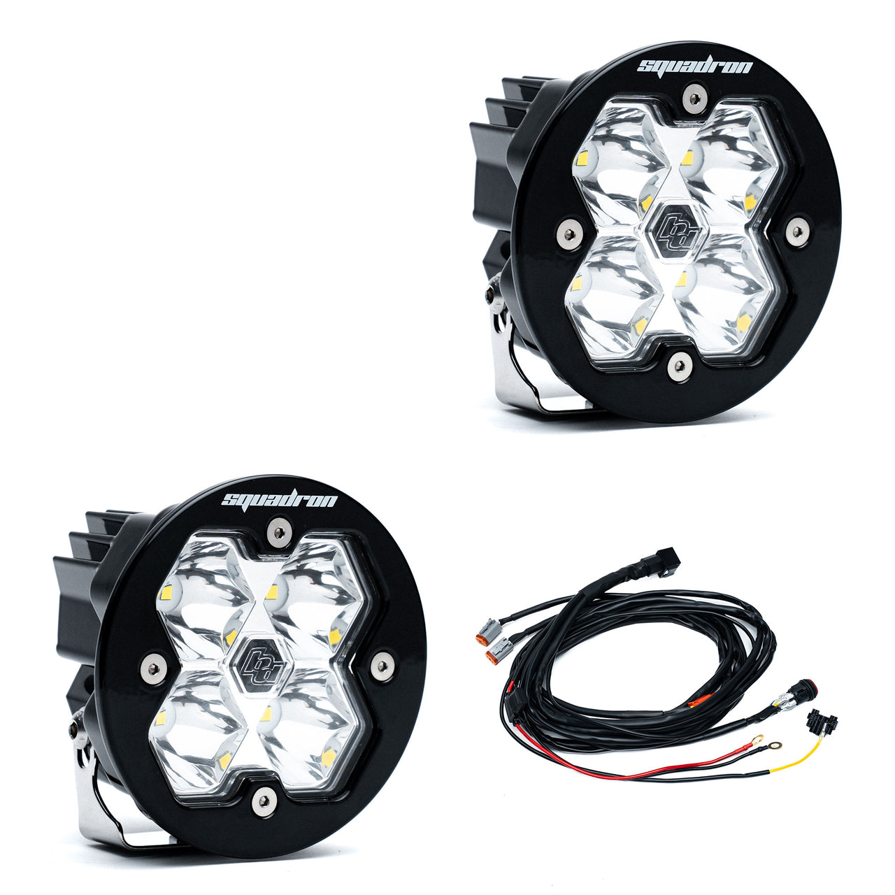 BAJA DESIGNS  Squadron-R 2.0 Sport Black LED Auxiliary Light Pod Pair - Universal