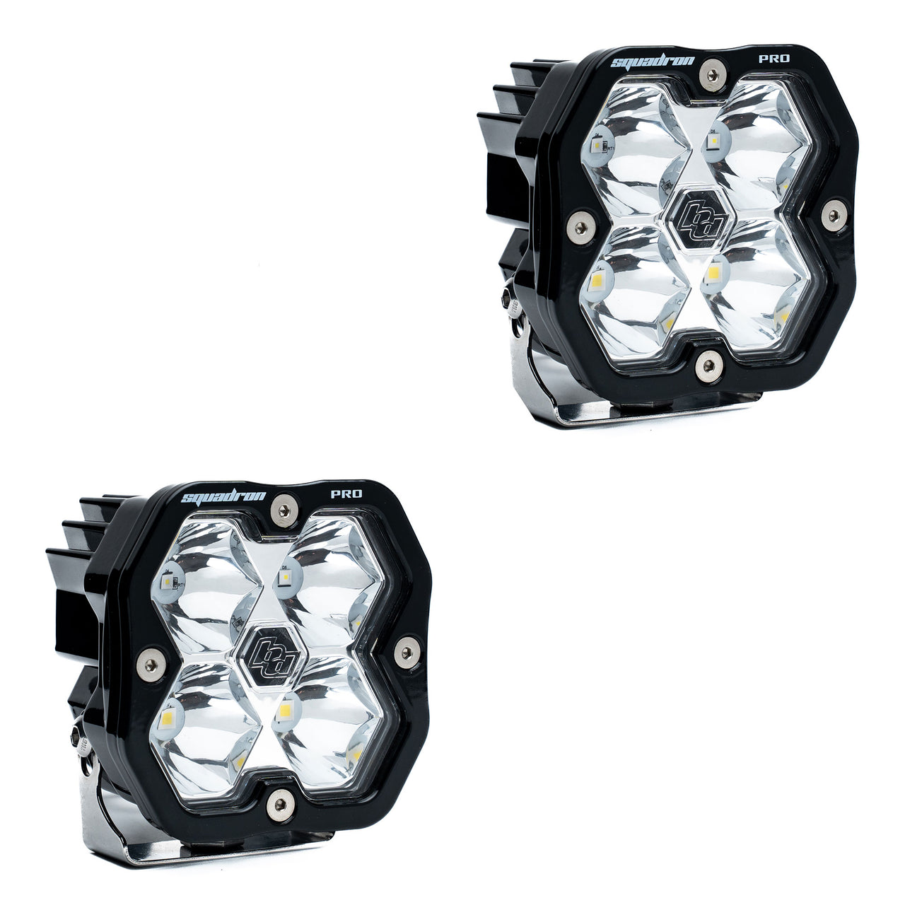 BAJA DESIGNS Squadron 2.0 Pro Black LED Auxiliary Light Pod Pair - Universal