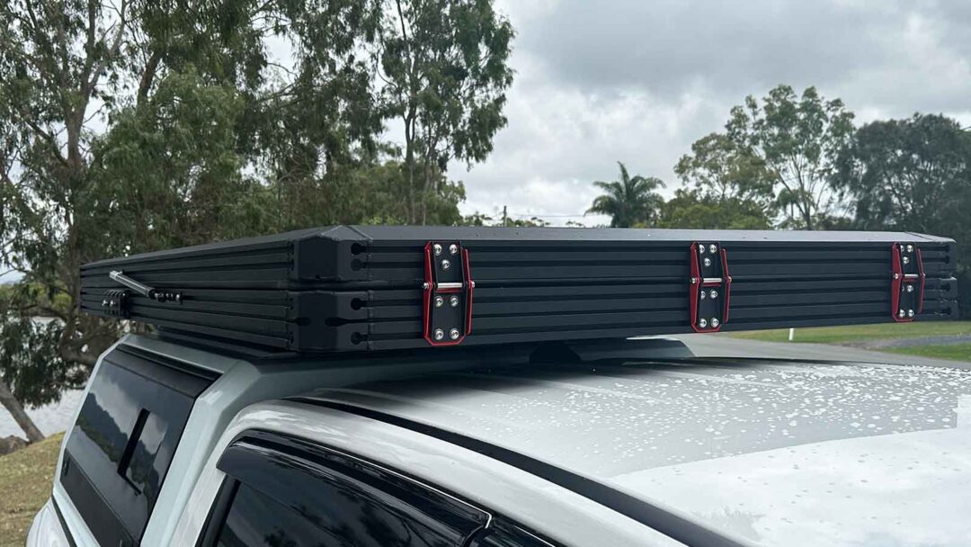 Reliable Bush Company LX27 Clamshell Rooftop Tent – Rhino
