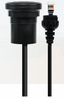 GME US IP67 Microphone Extension Lead (6 1/2ft) with Panel Mount – Suit XRS-390C