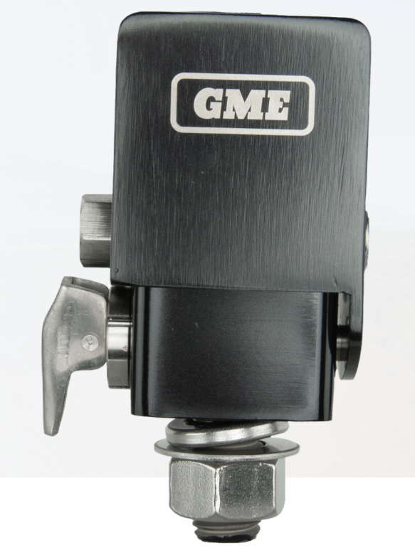 GME US Fold-Down Antenna Mounting Bracket - Black