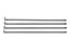 RHINO-RACK Batwing Extra Long Pole Set (4)