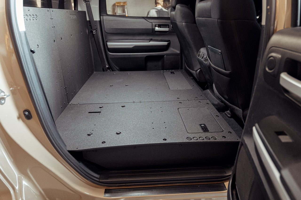 GOOSE GEAR Toyota Tundra 2014-2021 2.5 Gen. CrewMax - Second Row Seat Delete Plate System