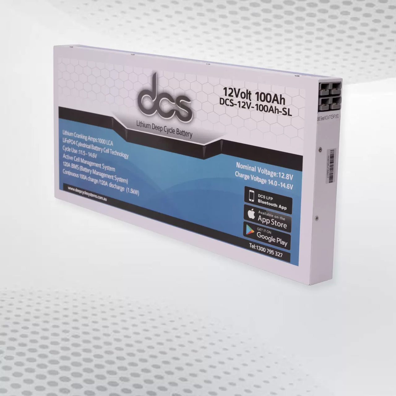DCS 12v 100AH Super Slim Deep Cycle Lithium Iron Phosphate (LiFePo4) Battery