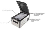 ARB Elements Weatherproof Portable Fridge Freezer (63QT) Parts and Names