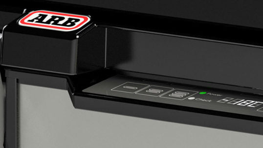 Detail of ARB Elements Fridge Freezer touchpad buttons
