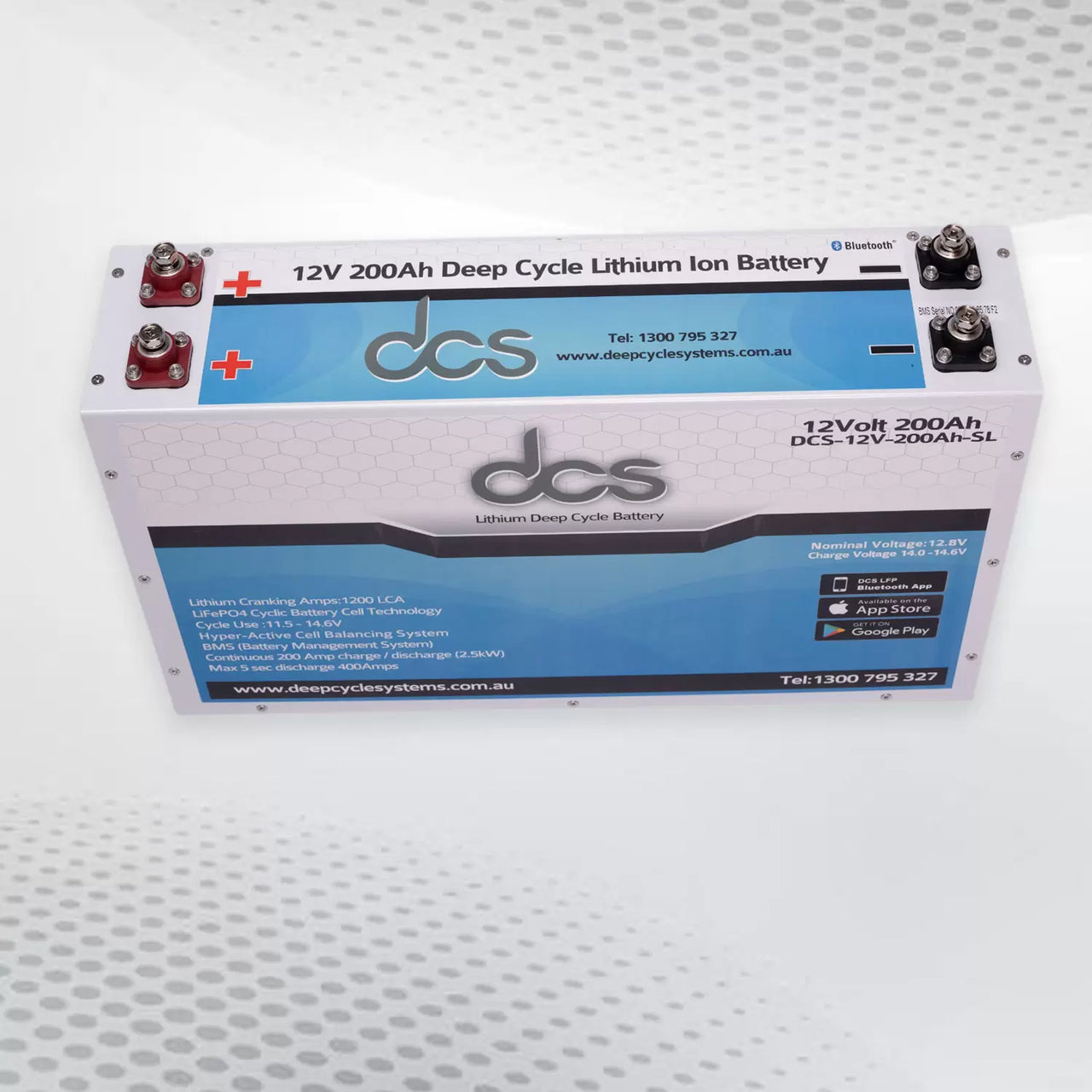 DCS 200AH 12V Slimline Deep Cycle Lithium (LiFePo4) Battery