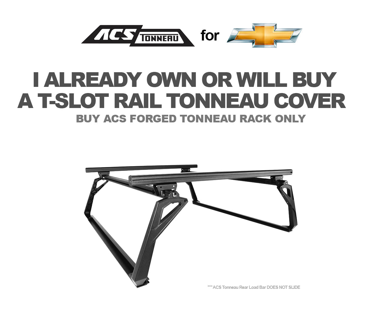 LEITNER DESIGNS ACS Forged Tonneau (Rack Only- Chevrolet)