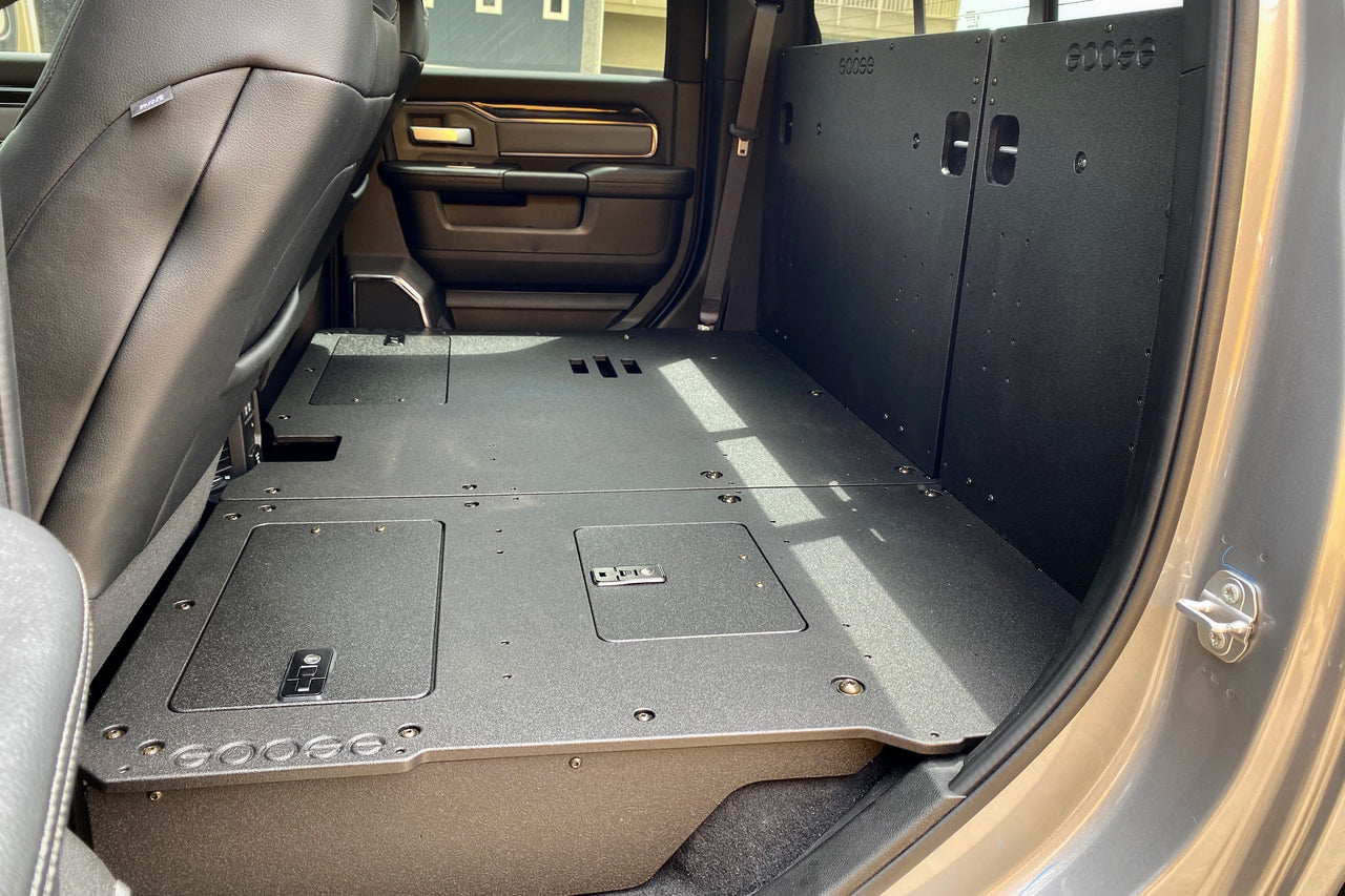 GOOSE GEAR Ram 2500/3500 2009-Present 4th & 5th Gen. Crew Cab - Second Row Seat Delete Plate System