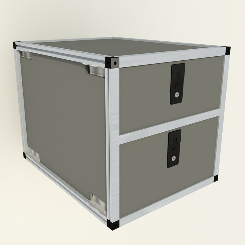 GOOSE GEAR Double Drawer Module - 19 3/16" Wide x 28" Depth