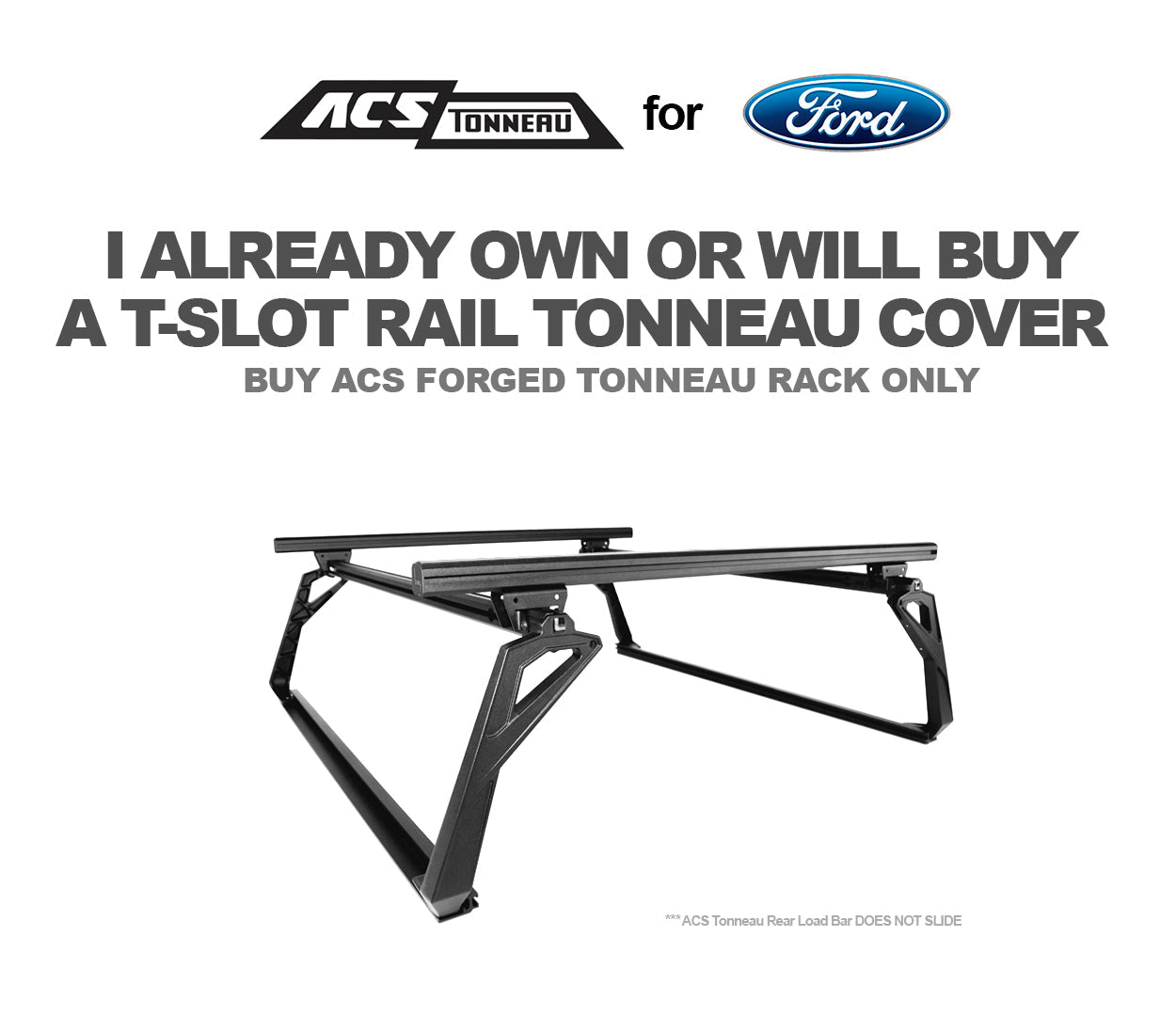 LEITNER DESIGNS ACS Forged Tonneau (Rack Only- Ford)