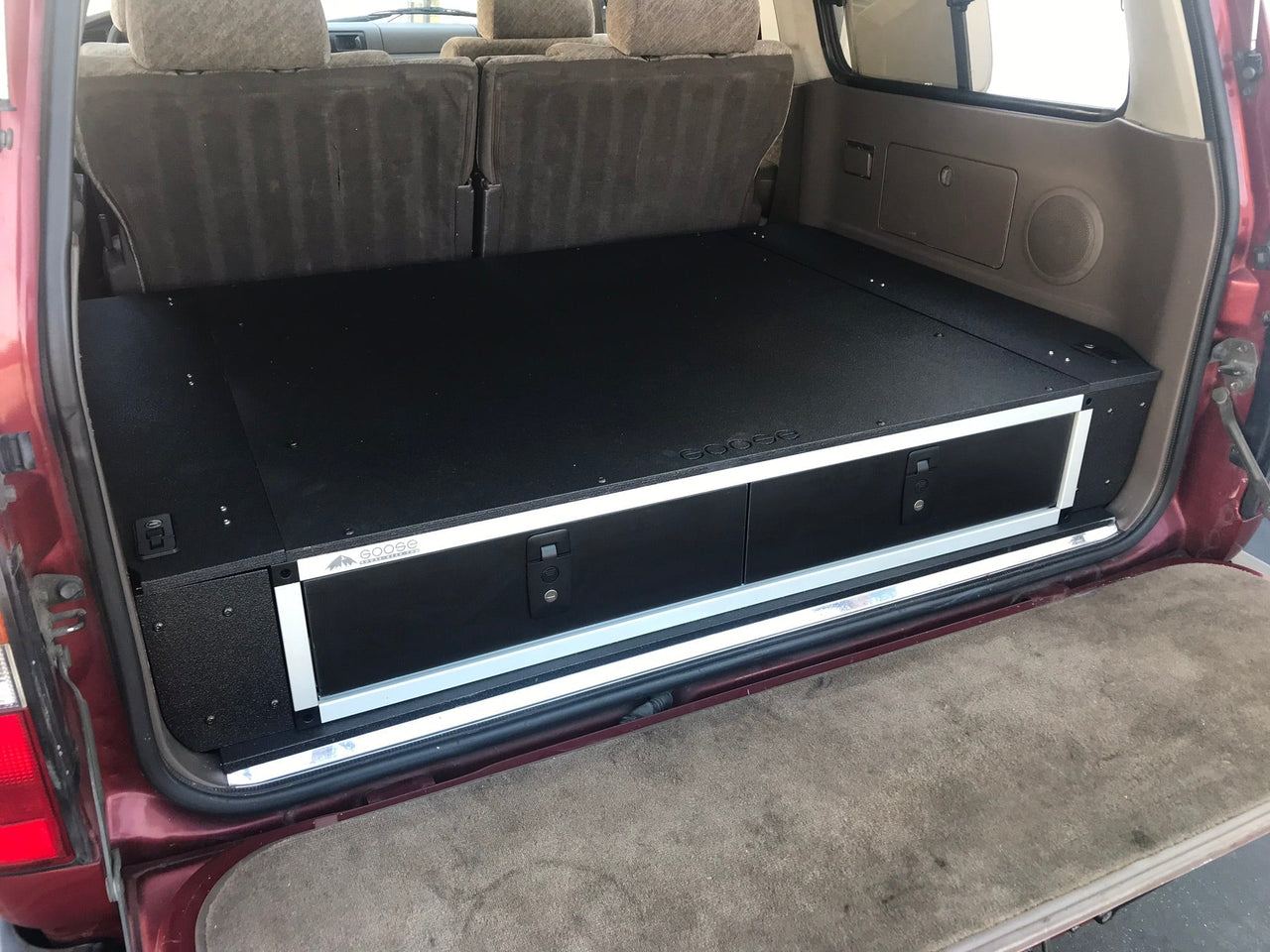 GOOSE GEAR Toyota Land Cruiser 1991-1997 80 Series - Side x Side Drawer Module with Fitted Top Plate