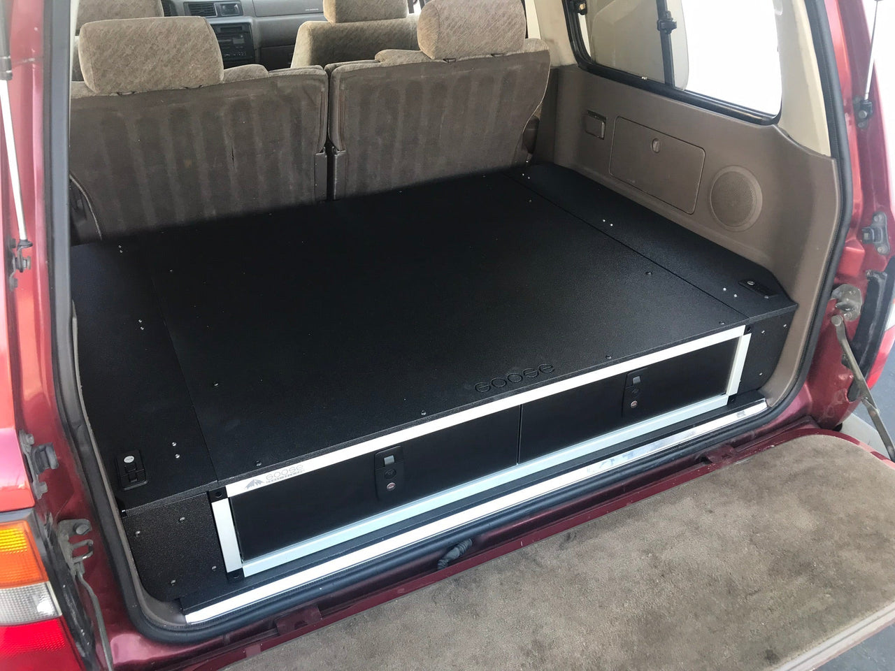 GOOSE GEAR Toyota Land Cruiser 1991-1997 80 Series - Side x Side Drawer Module with Fitted Top Plate