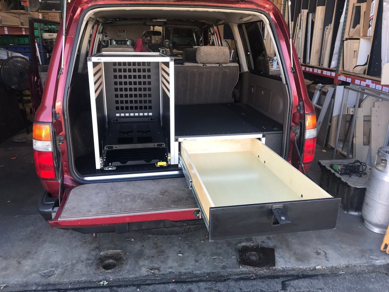 GOOSE GEAR Toyota Land Cruiser 1991-1997 80 Series - Single Drawer Module with Fitted Top Plate - 24-3/16"W x 8"H x 40"D