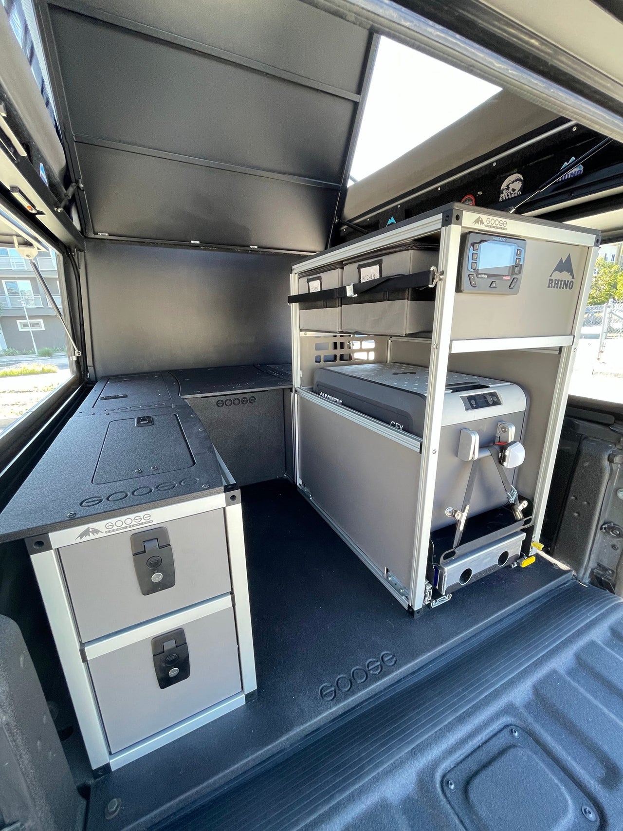 GOOSE GEAR Goose Gear Camper System - Midsize Truck 5Ft. and 6Ft. Bed - Rear Passenger Side CampKitchen Module