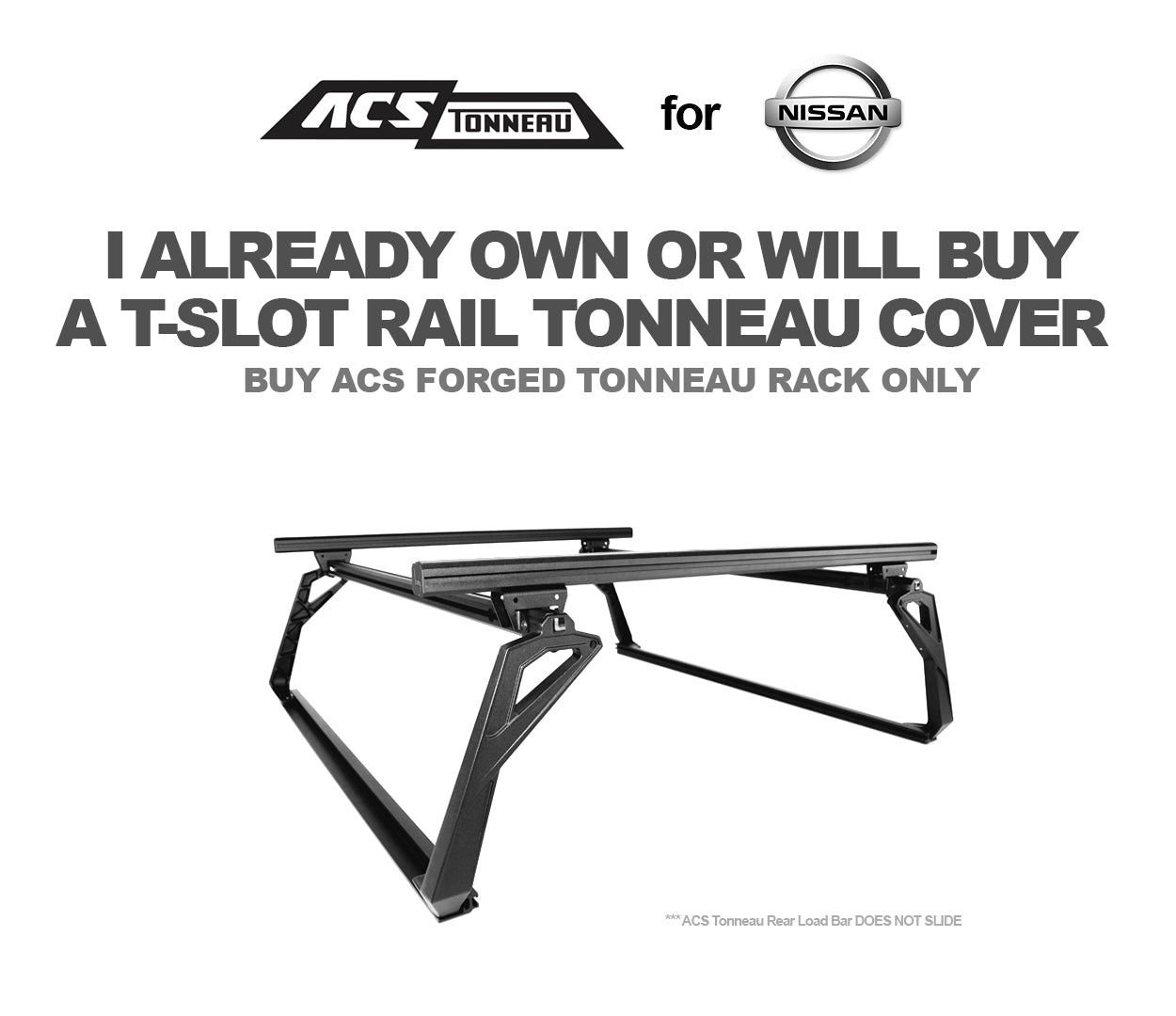 LEITNER DESIGNS ACS Forged Tonneau (Rack Only- Nissan)