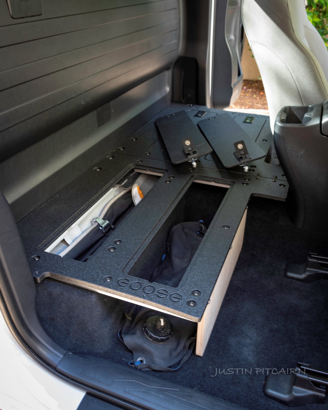 GOOSE GEAR Toyota Tacoma 2016-Present 3rd Gen. Access Cab without Factory Seats - Second Row Seat Delete Plate System