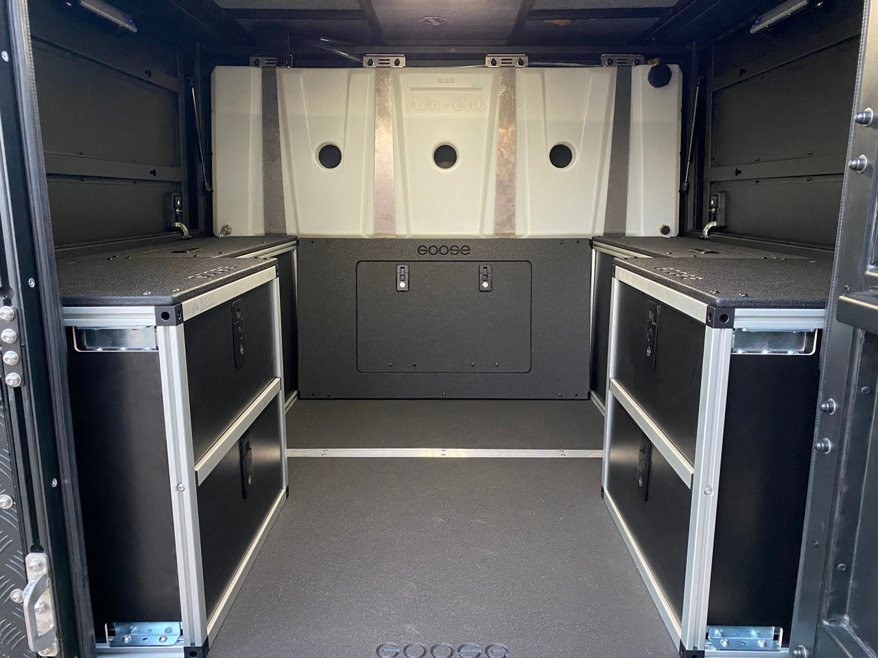 GOOSE GEAR Alu-Cab Alu-Cabin Canopy Camper Ram 2500 & 3500 2019-Present 5th Gen. - Lower Bulkhead Panel