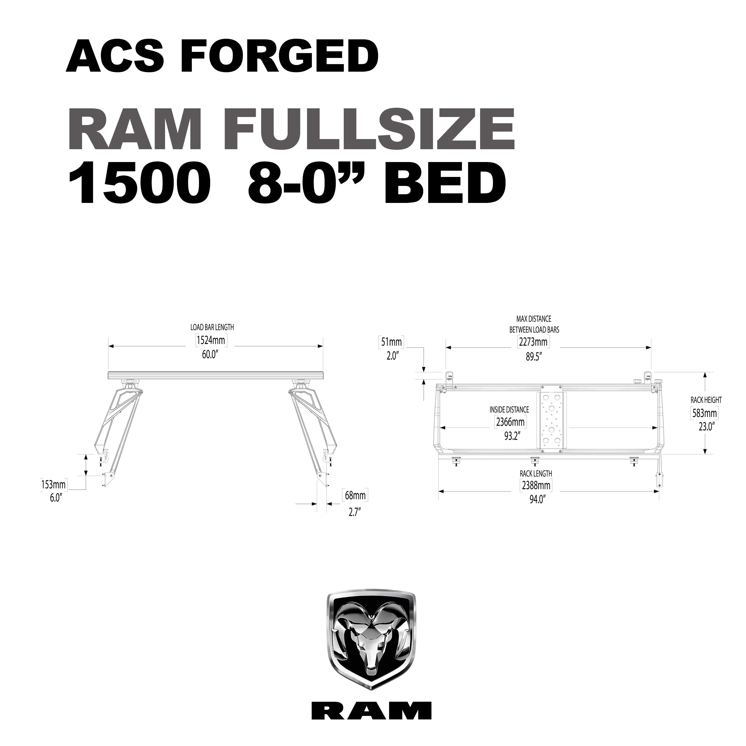 LEITNER DESIGNS Active Cargo System - Forged - RAM