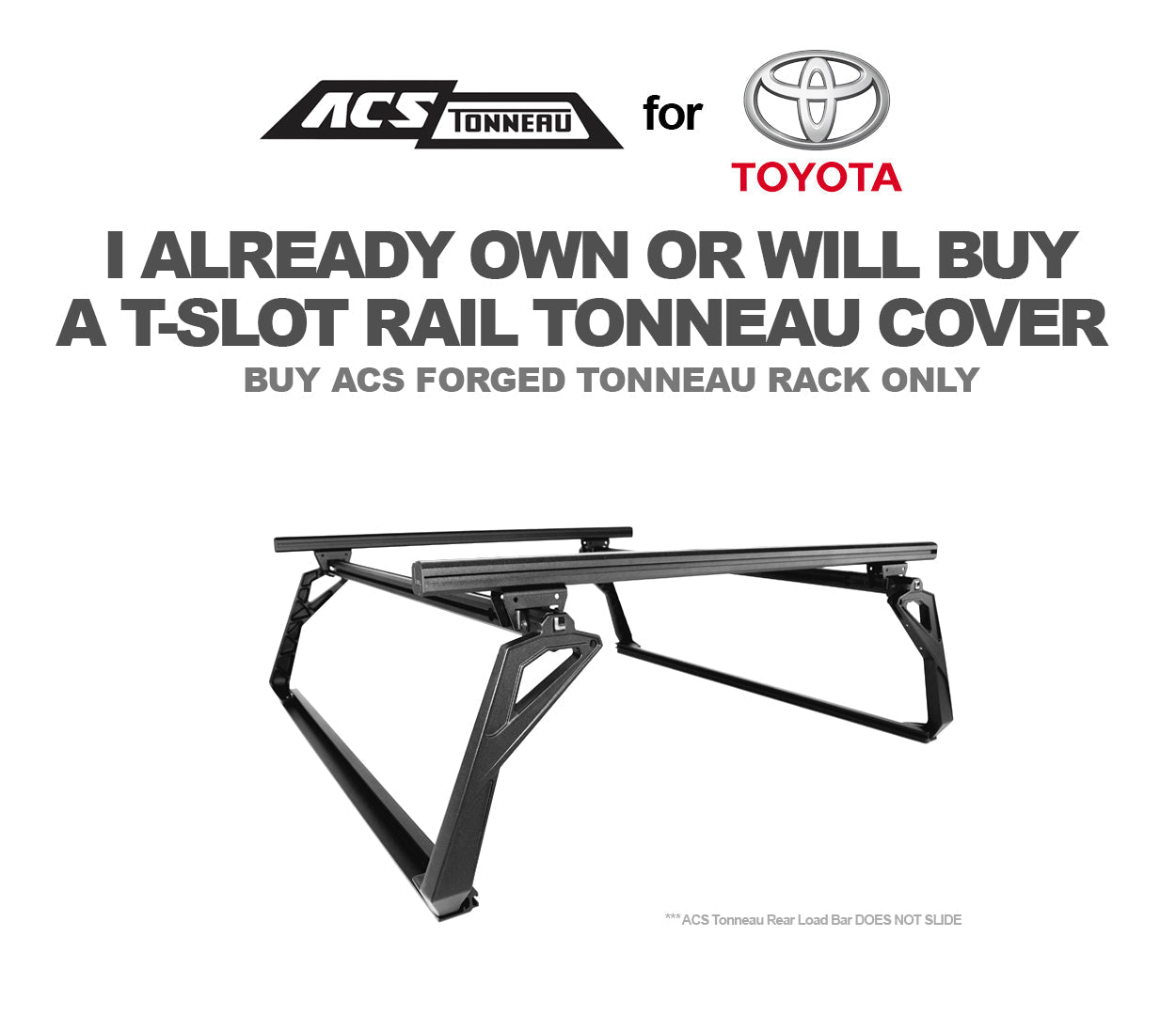 LEITNER DESIGNS ACS Forged Tonneau (Rack Only- Toyota)
