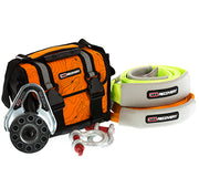 ARB Essentials Recovery Kit components pictured beside orange recovery bag