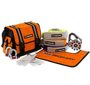ARB Premium Recovery Kit components pictured beside orange recovery bag