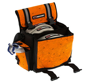 Packed ARB Premium Recovery Kit components inside orange recovery bag