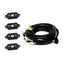 Baja Designs Red LED Rock Light Kit with 4 LEDs and wiring