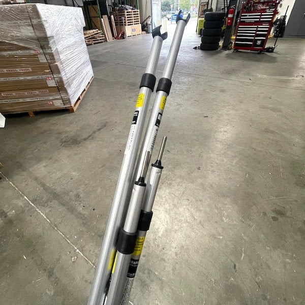 Camp King spare tent poles - set of two horizontal and two vertical poles shown