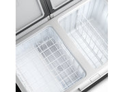 Dometic CFX3 Dual Zone Wi-Fi Fridge Freezer (75DZ-95DZ) Features- removable wire baskets for food organization