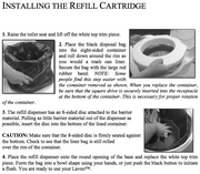 DRY FLUSH Refill Cartridges (3-pack) How to install.