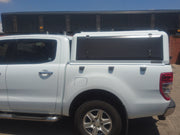 RLD Design stainless Steel Truck Cap for white Ford Ranger shown with black doors